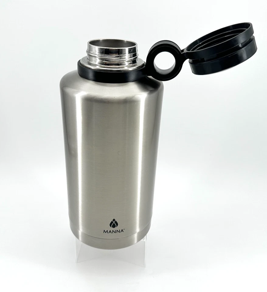 Botella de agua de acero inoxidable Manna Ring Growler 64 oz - nunca usada Foto 4 de 4