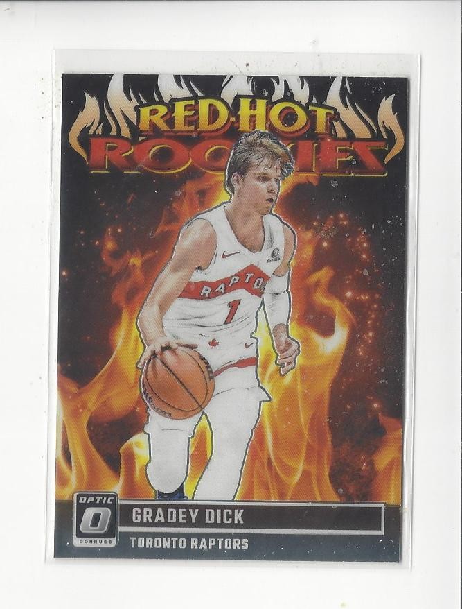 2023-24 Donruss Optic Red Hot Rookies #13 Gradey Dick RC Rookie Raptors