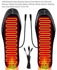 ●Heated Insoles, USB Heated Shoes Outdoor Sports Feet Warmer for Men and Women.