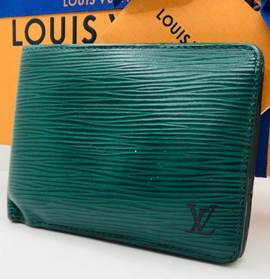 Louis Vuitton Epi Monogram Eclipse Portefeuille Multiple Wallet Green No Box