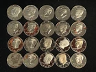 20 Piece Tube of Proof Clad Kennedy Half Dollars - Mixed Years Never Circulated
