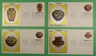 DR WHO 1977 (4) FDC INDIAN PUEBLO ART POTTERY COLORANO SILK CACHET R37551