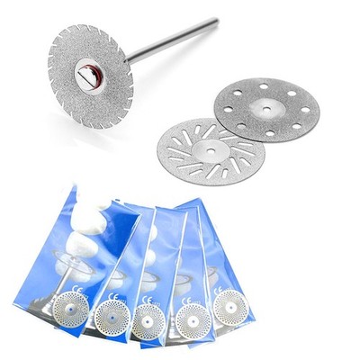 5 Pcs Dental Diamond Disc Wheel Porcelain Teeth Cutting Grinding Disk 19/22mm