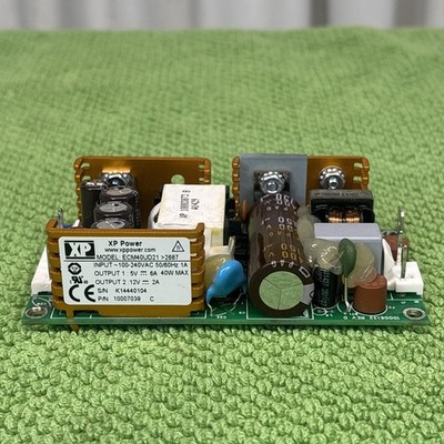XP Power ECM40UD21 Power Supply, 100-240VAC In, 5/12VDC 6/2A Out, 40W Max