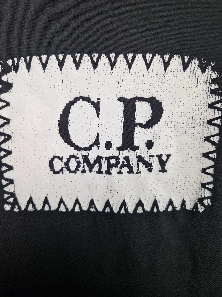 Vintage C.P. Camiseta Company Para Hombre Lujo Y2K Logo Grande Camiseta Talla S Foto 2 de 4