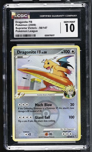 Dragonite FB graded CGC 10 for sale on eBay