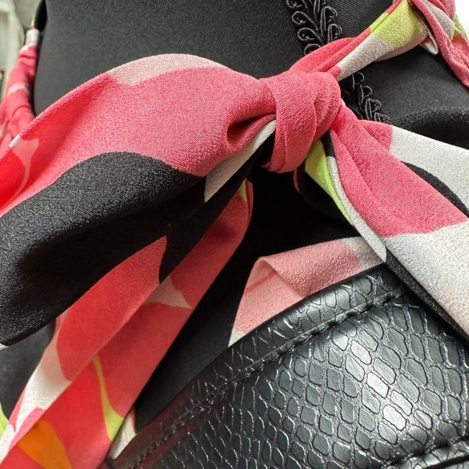 Y2K De Colección Estampado Floral Halter Top Con Corbata al Hombro Mujer Pequeño Fairycore 00s Foto 2 de 4