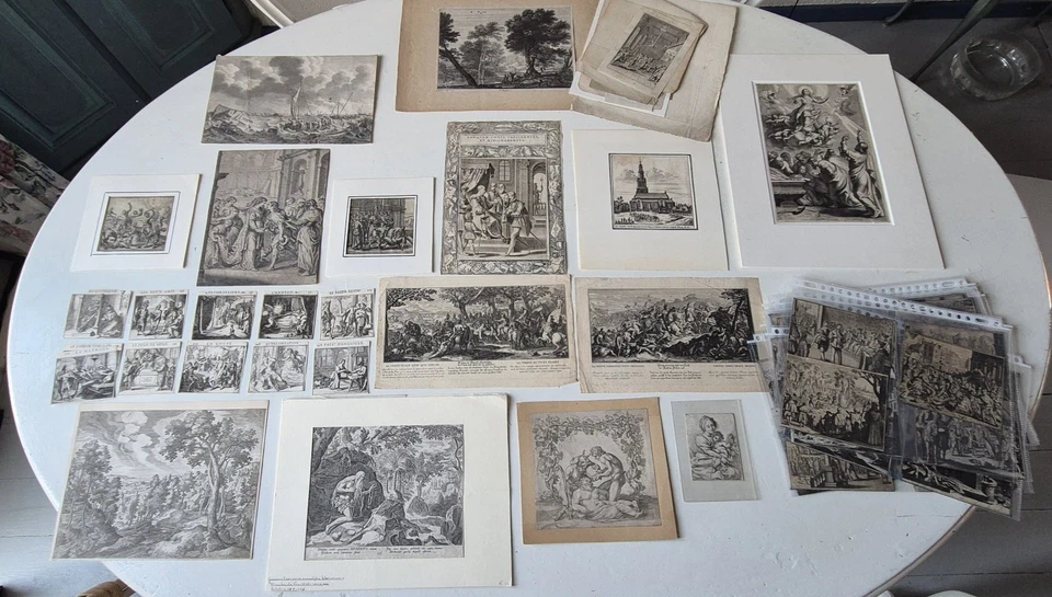 Rare collection of 70 master prints, etchings, engravings , 16th - 17th century - Image 2 of 4