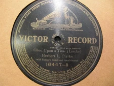 1909 HERBERT CLARKE Cornet Sousas Band Once Upon a Time ITALIAN Tesoro Mio 16447