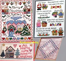 Christmas Clock Celebrate Seasons Hardanger HeartCome Home CROSS STITCH PATTERNS