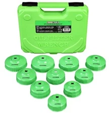 Great Neck Tools Mfrs 87151 10 Piece Oil Filter Cap Wrench Set