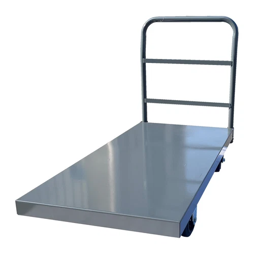 Steel Platform Truck Deck Platform Truck Push Cart 60" L x 24" W Portable Dolly - Picture 9 of 10