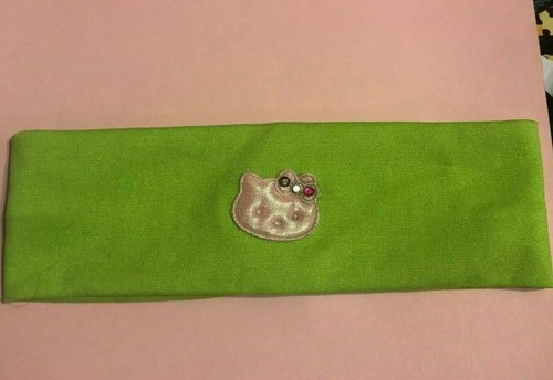 (4) Hello Kitty Stretch Nylon Headband - Purple, Red, Lime Green & Brown - Picture 2 of 2