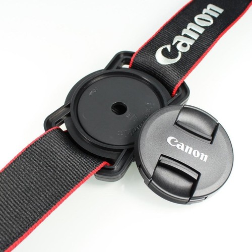 Schnalle Objektivkappe Halter-Canon Nikon Sony Pentax DSLR/SLR 52 mm 58 mm 67 mm Objektivkappe - Bild 3 von 6