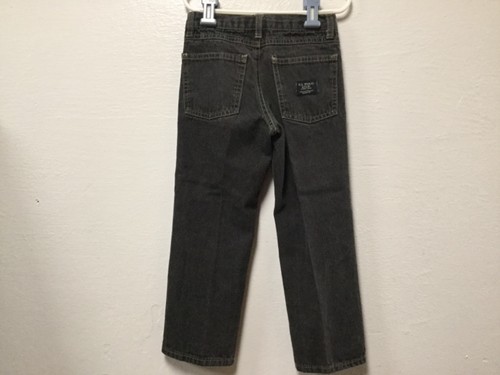 Boys Jeans Size 5 Black Light Wash Zip Front 5 Pockets US Polo Assn 176 - Picture 6 of 7