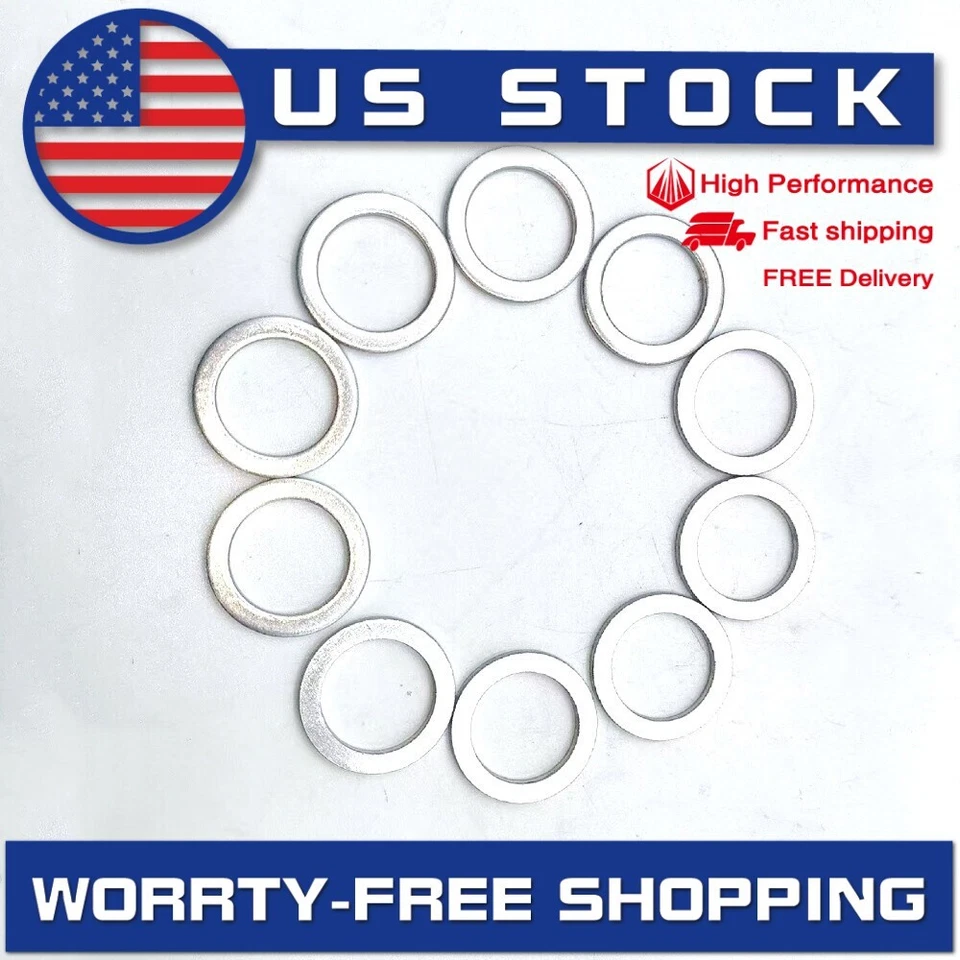 NUEVO OEM Pack Para 10 Honda 14MM PCV Tapón de Drenaje Junta Arandela 94109-14000 Foto 4 de 4