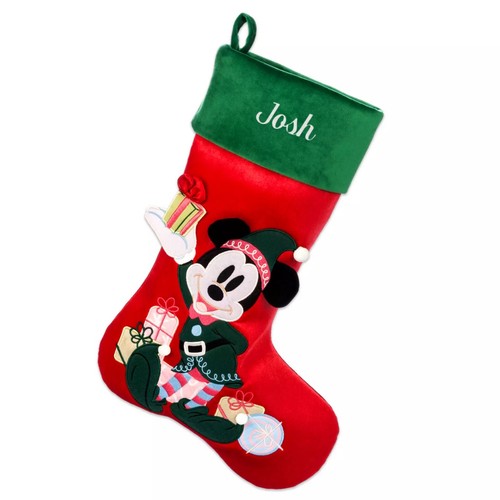 2024 Disney Parks Christmas Holiday Mickey Mouse Stocking - New - Picture 3 of 6
