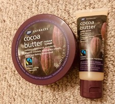 Ekstrakty z butów Peeling cukrowy kakaowy 200ml i płyn do mycia ciała 75ml Zestaw prezentowy Fabrycznie nowy