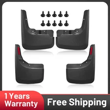 For Chevrolet Silverado 1500 2019-2022 4Pcs Front Rear Splash Guards Mud Flaps