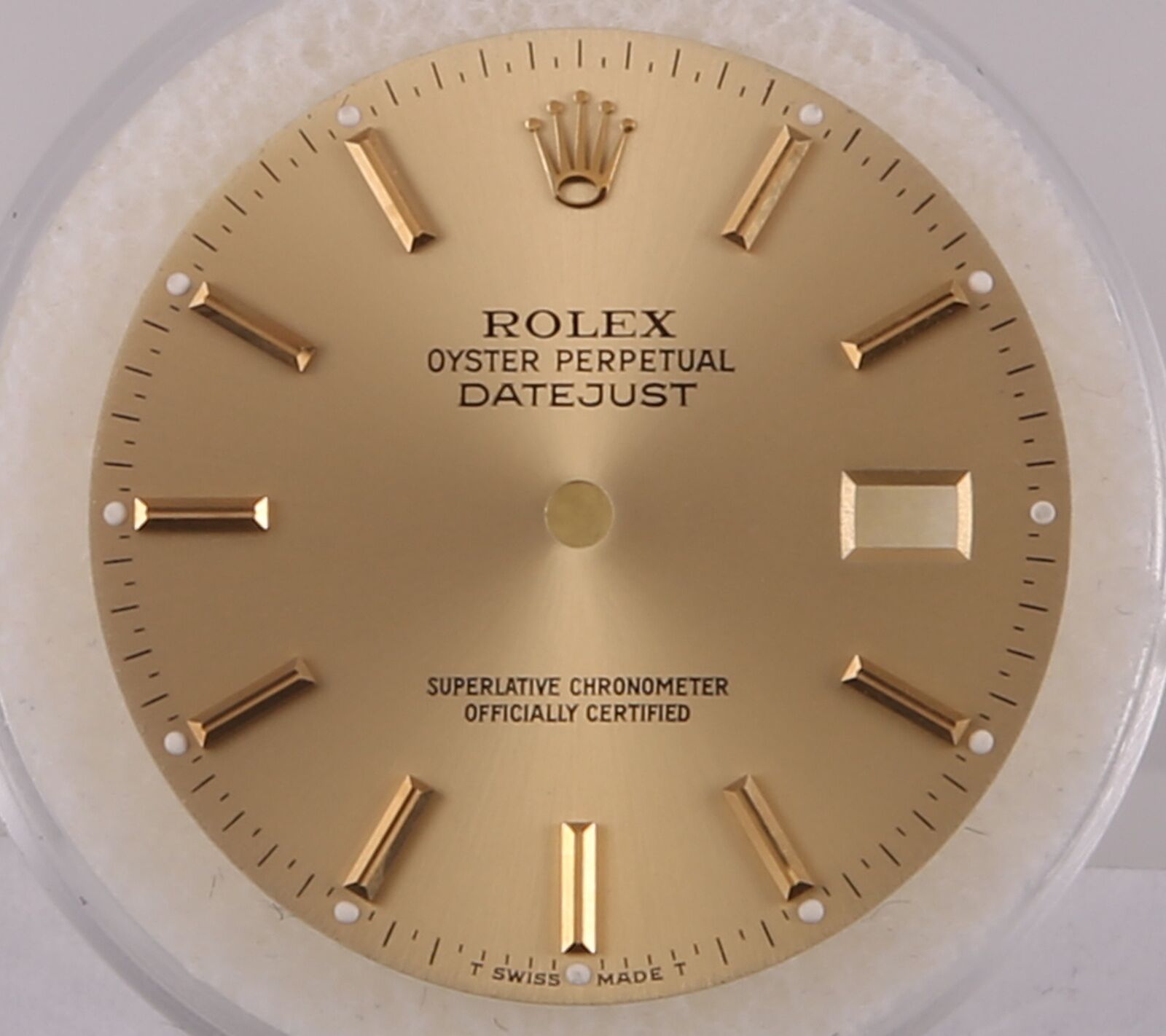 Genuine Rolex Datejust Champagne Stick Mark Dial Part-T Swiss Made  T-16013,16233