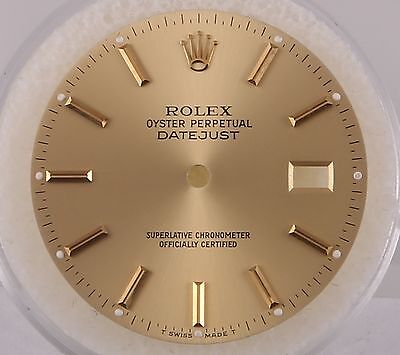 Genuine Rolex Datejust Champagne Stick 