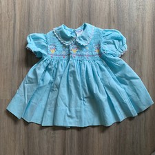 Vintage Nannette Smocked Dress 24m