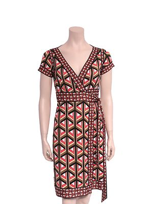DVF Printed Wrap Dress (SIZE 4) | eBay