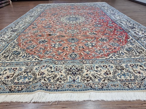 256614-Wunderschöner Original Persischer Nain 9La,298x195 cm²,Carpet,Rug,Tappeto - Bild 4 von 15