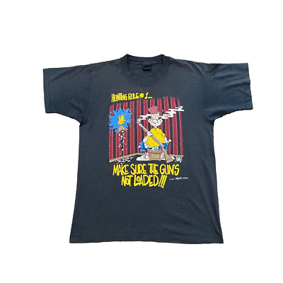 Vintage 1993 Hunting Screen Stars Best Unbalanced Single Stitch Medium T-Shirt