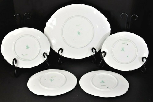 Antique Paragon STAR CHINA CROSS-STICH CAKE SET 1 x 10", 4 x 7" Plates 1913 EXC! - Picture 6 of 8