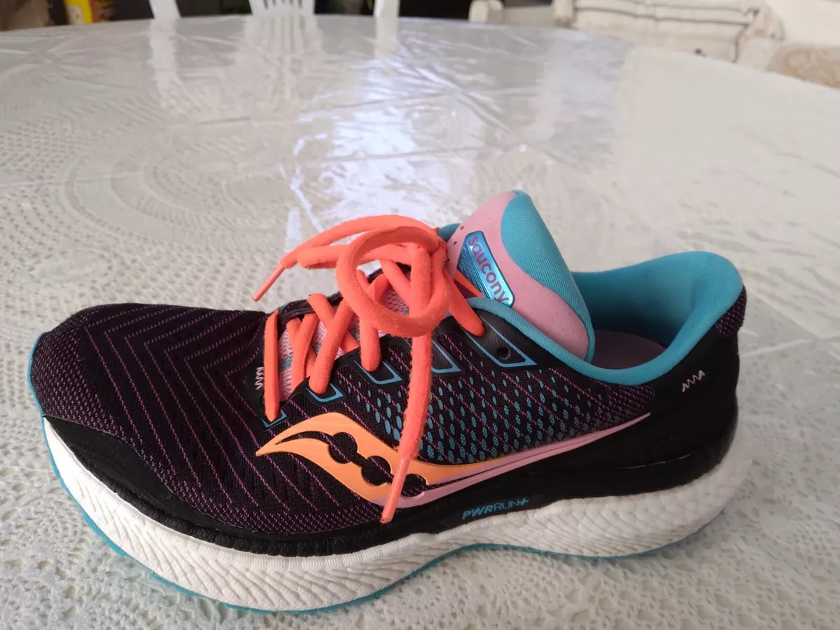 Saucony Women s Shoes Size 7 Formfit PWRRUN Black Blue Pink and