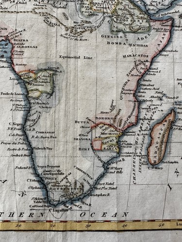Africa continent 1809 shows vast empty interior engraved hand color map - Picture 2 of 4