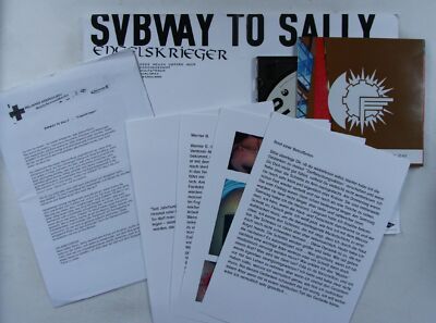 Subway To Sally Engelskrieger Rare! Folder + CD Nbd Ed #0026 + 9 Cards + Insert!