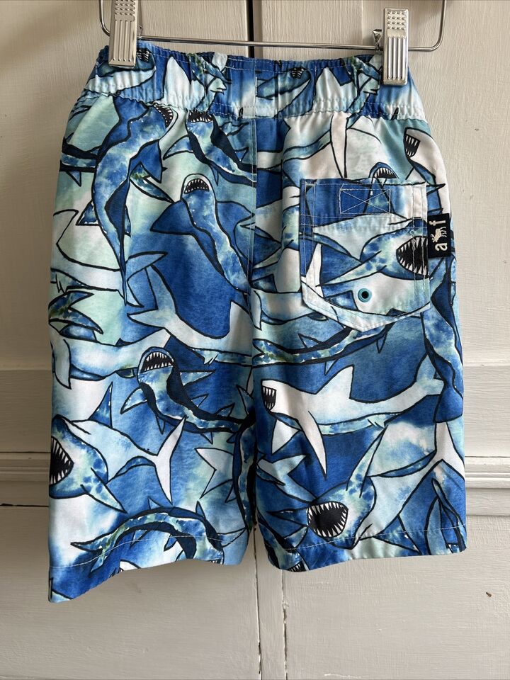 Abercrombie Kids Boys Swim Shorts 3-4 Years Blue Shark | eBay
