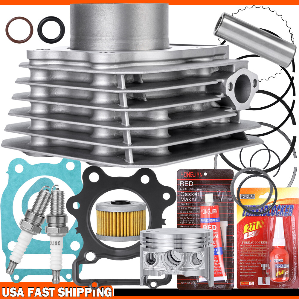 Cylinder Gasket Piston Top End Plug Kit For Honda Big Red 250 ATC250 SX ES 85-87