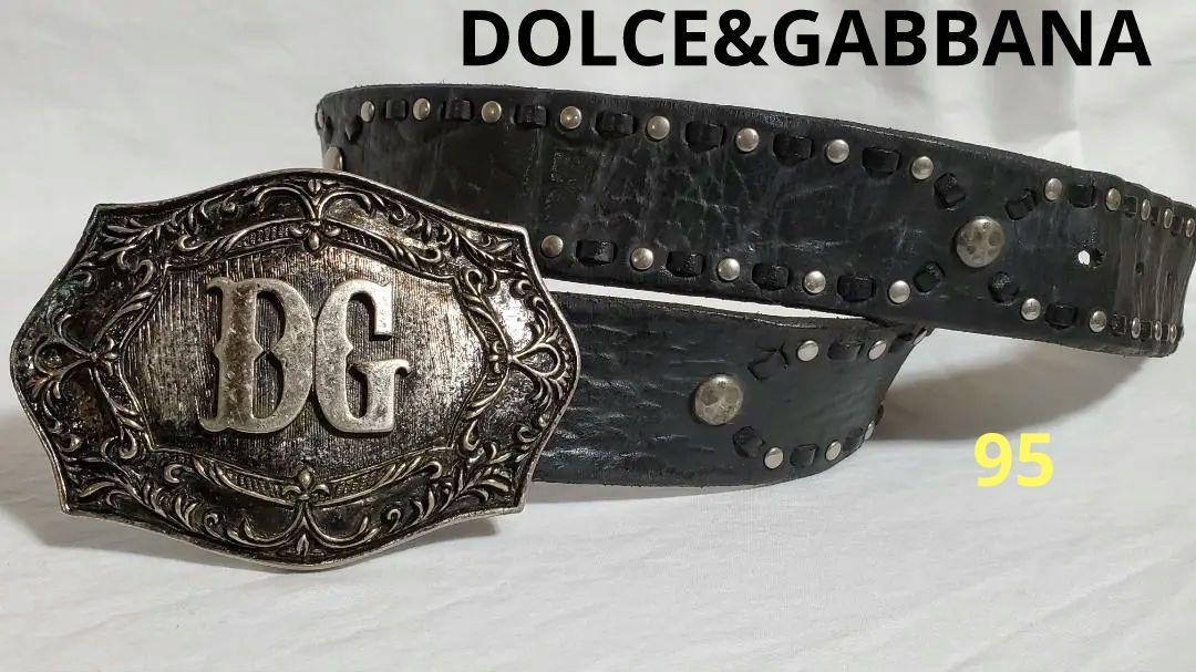 Limited Dolce & Gabbana DG Logo Heritage Gothic Buckle L