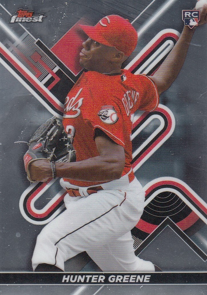 HUNTER GREENE FINEST ROOKIE CARD RC CINCINNATI REDS #69 2022 22 TOPPS