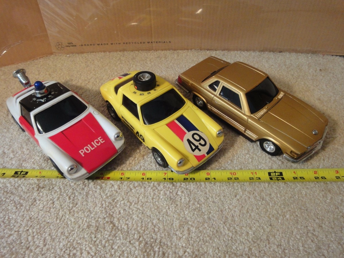Rare! Vintage Trico battery operated model car radios, Police 
