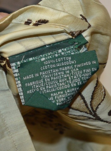 Ralph Lauren Plage D'Or Champagne Floral Standard Sham New - Picture 2 of 3