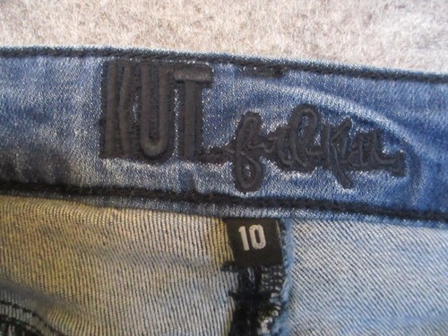 KUT from Kloth Jeans Womens 10 Blue Denim Skinny Mid Rise Dark Wash Retro 31x27 - 第 13/14 張圖片