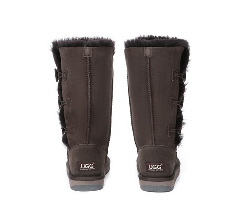 AUSTRALIAN SHEPHERD® UGG Boots Women Classic Button Tall Sheepskin Wool Nonslip - Picture 16 of 31