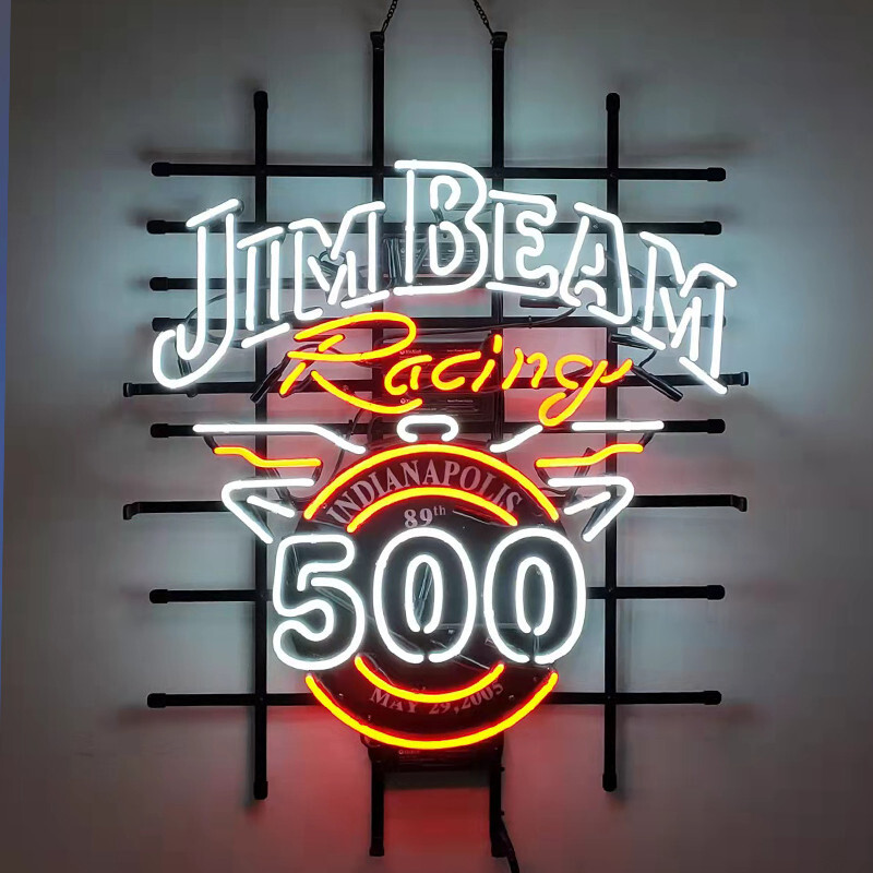 Jim Beam ネオン看板 大型 AHlove Bar Neon Sign, Jim Beam Whiskey LED Neon Light for Wall