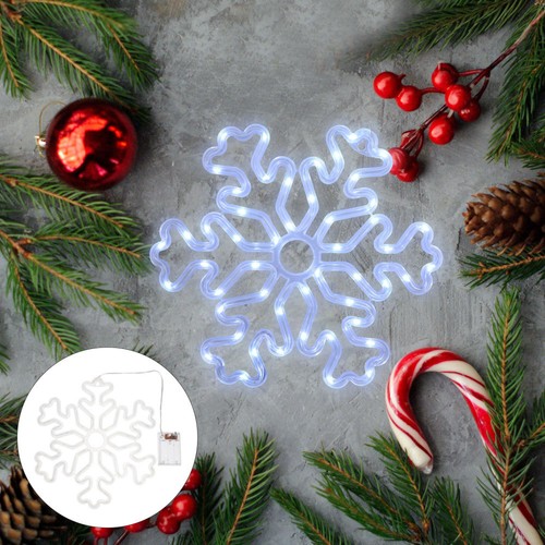 Snowflake Decorative Light Christmas Decorations Bedroom Lighted
