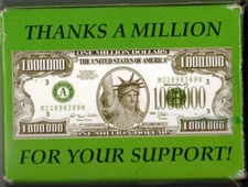Thanks a Million for Your Support -Playing Cards Deck 