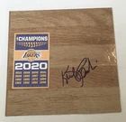 KURT RAMBIS Los Angeles LAKERS Basketball Signed Vinyl Floor Tile 6 x 6 NBA