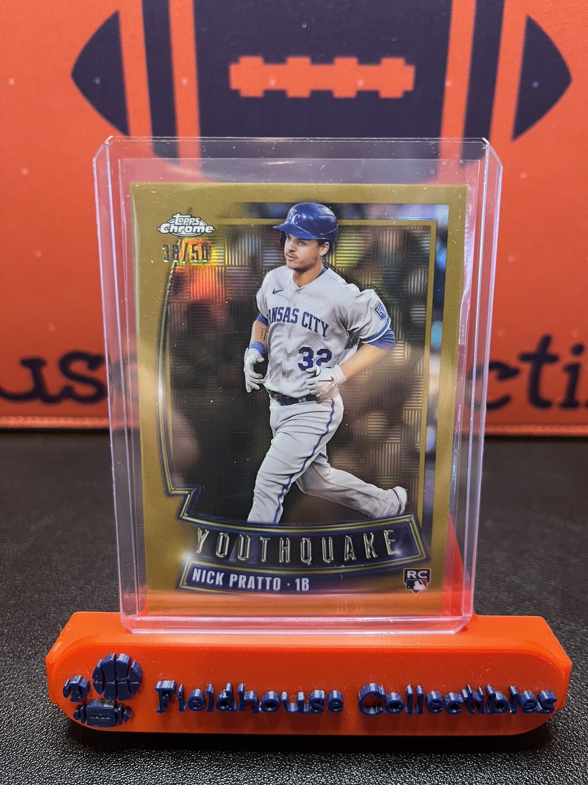 2023 Topps Chrome - Youthquake Gold Refractor #YQ-44 Nick Pratto /50 (RC)