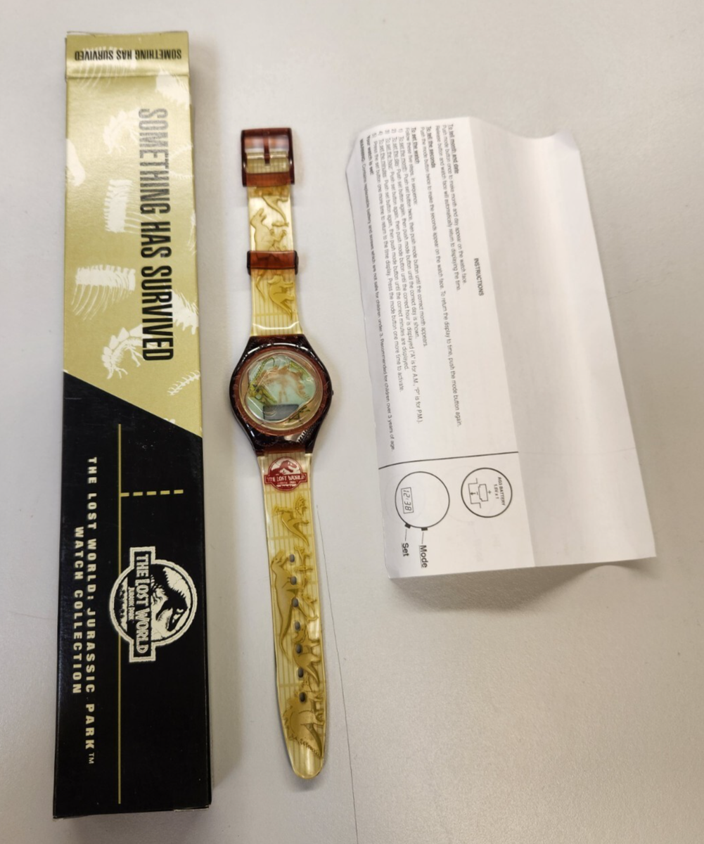 1997 Burger King Watch Vintage Jurassic Park Something Has Survived NIB  untested