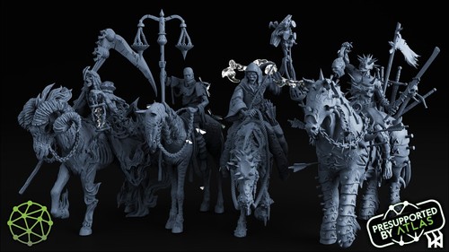 Quattro Cavalieri dell'Apocalisse di Atlante | D&D | DnD | Stampa su richiesta - Foto 3 di 41