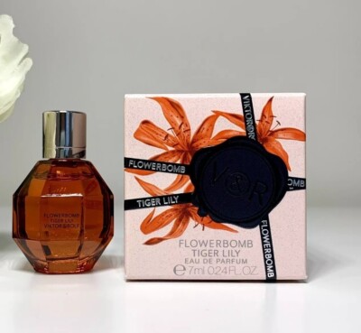 Viktor & Rolf Flowerbomb Tiger Lily Eau De Parfum Travel Splash 7ml/0.24oz NIB