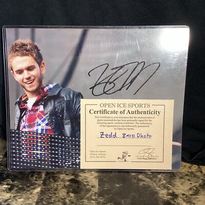 DJ Zedd Anton Zaslavski autogrraph 8